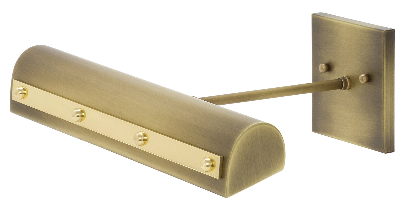 House of Troy Directwire Traditional 14" LEDZ Picture Light Rivet Motif Ball Strap DTRLEDZ14-AB-PB