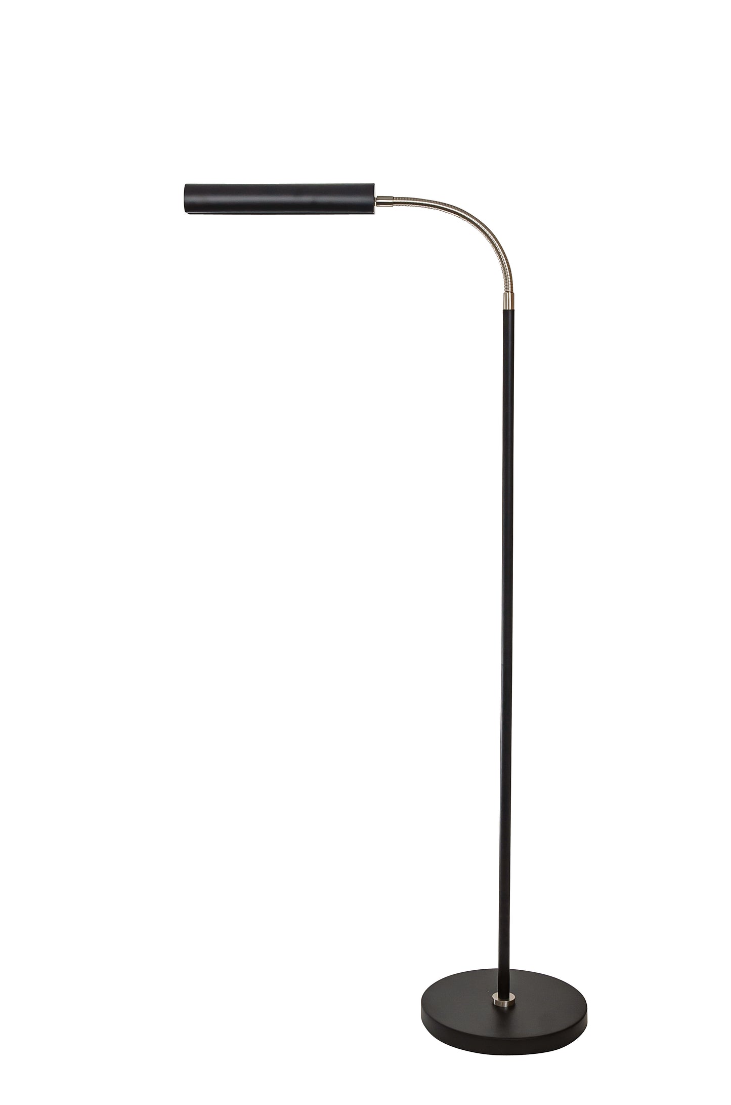House of Troy Fusion Flex Task Floor Lamp Black Satin Nickel FN100-BLK-SN