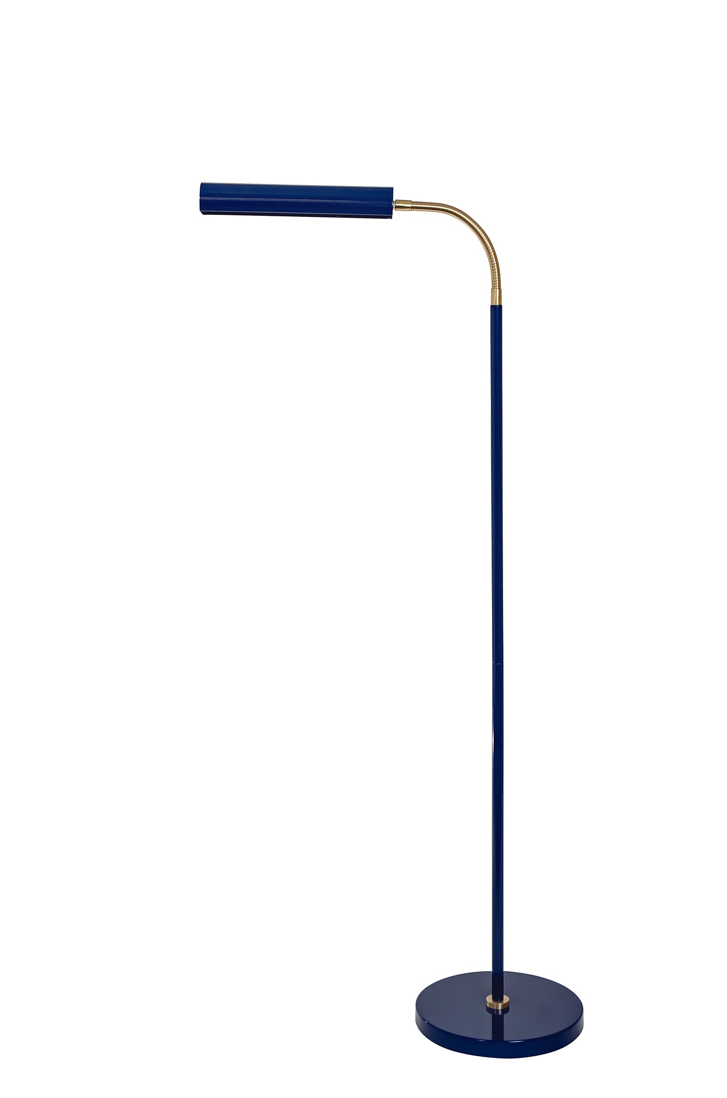 House of Troy Fusion Flex Task Floor Lamp Navy Blue Satin Brass FN100-NB-SB