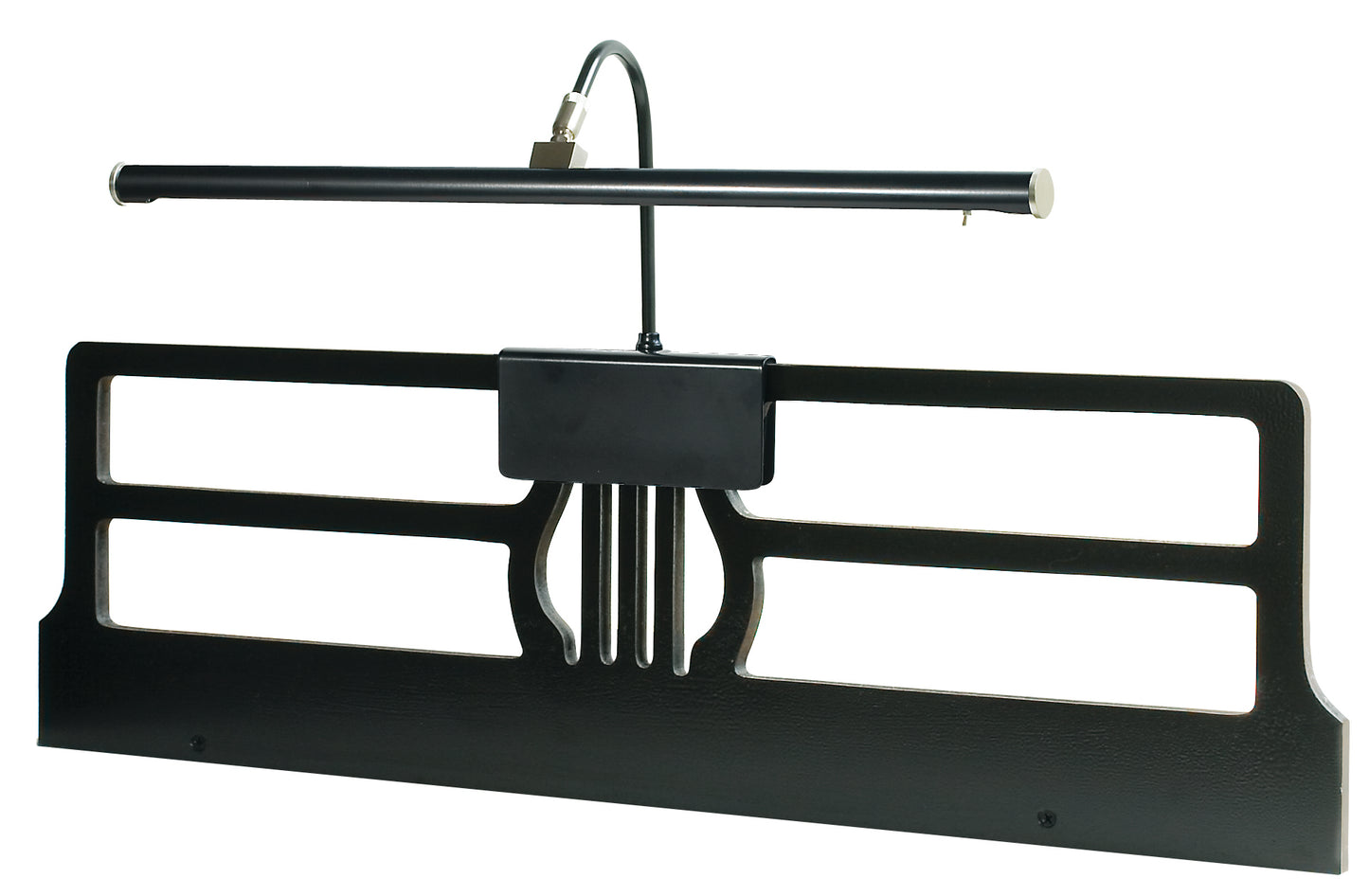 House of Troy Grand Piano LED CLamp 19" Black Satin Nickel Accents GPLED19-527