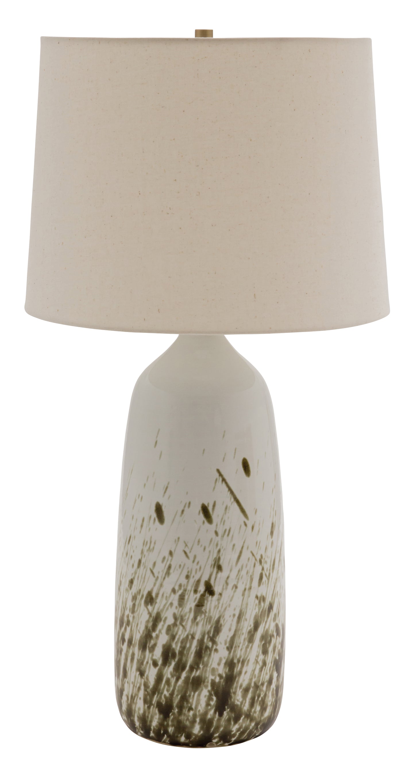 House of Troy Scatchard 31" Stoneware Table Lamp Decorated White Gloss GS101-DWG