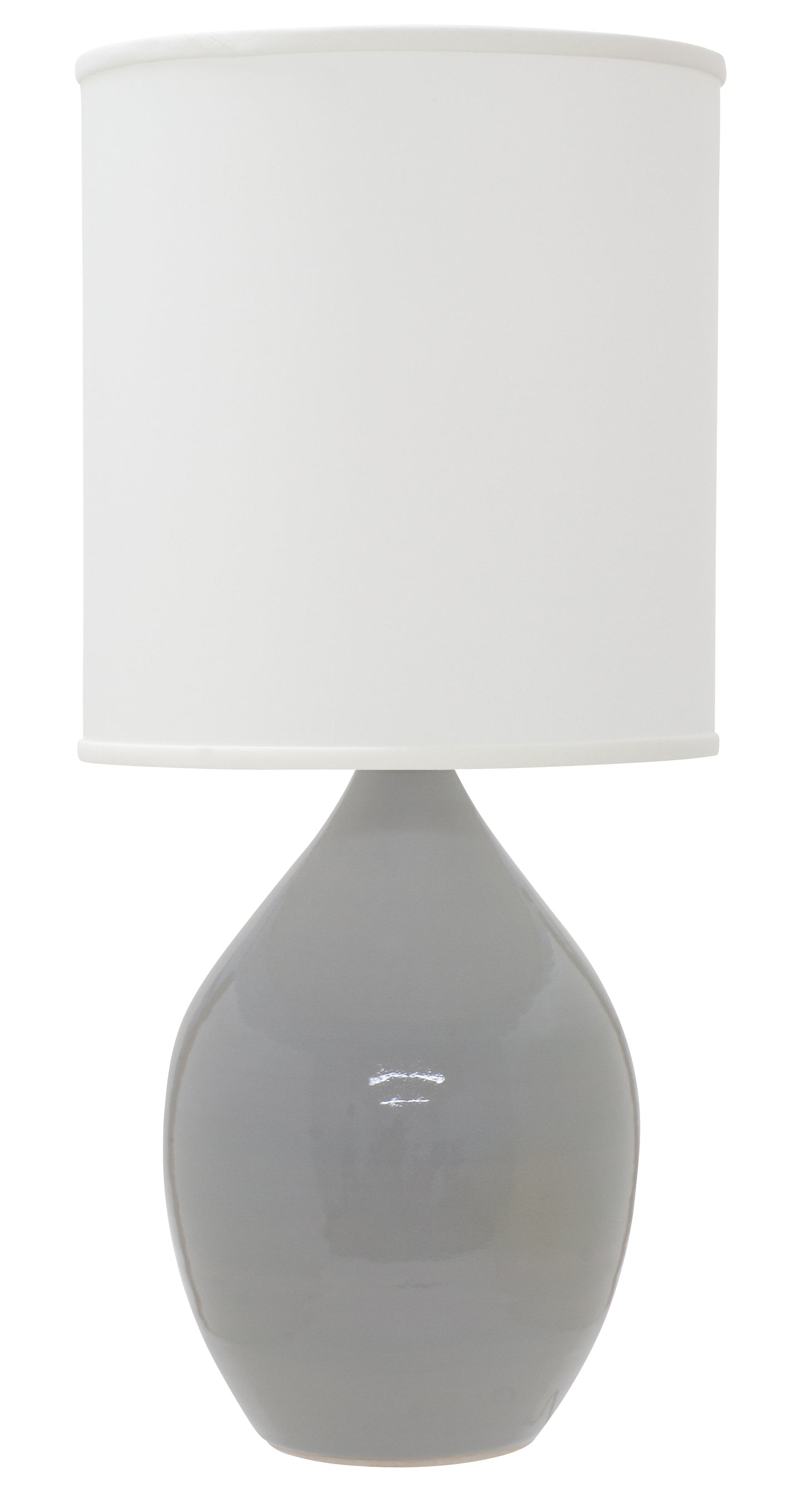 House of Troy Scatchard 24" Stoneware Table Lamp Gray Gloss GS301-GG