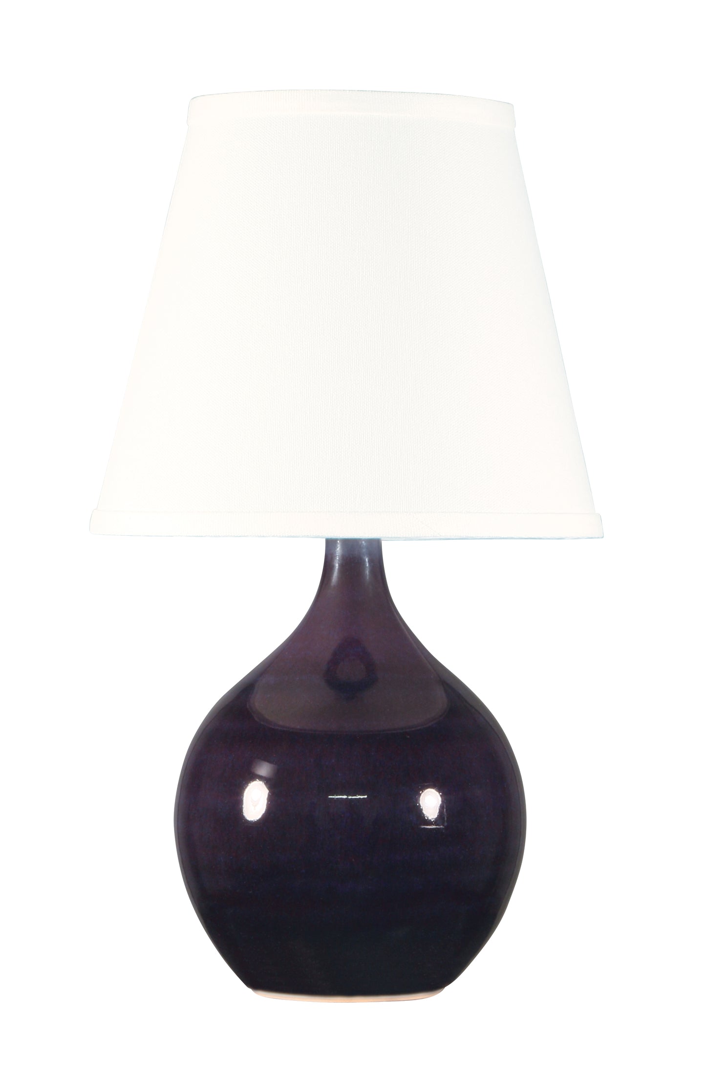 House of Troy Scatchard 13.5" Mini Accent Lamp Eggplant GS50-EG