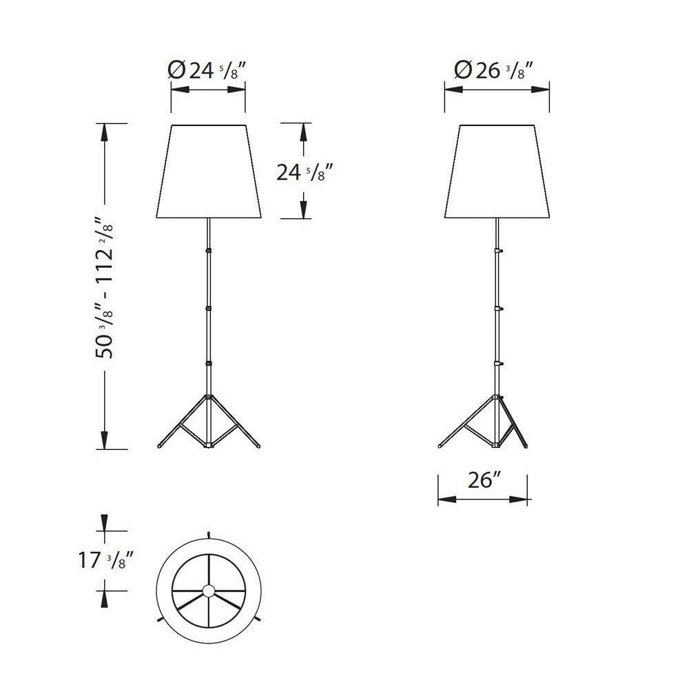 Gilda Parchment Floor Lamp by Pallucco Italy