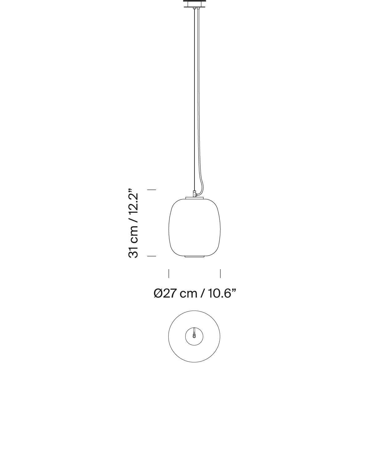 Santa & Cole Globo Cesta Pendant Light