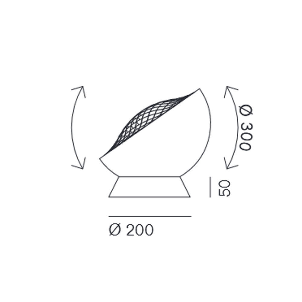 Grid 300 Table Lamp by Pallucco Italy