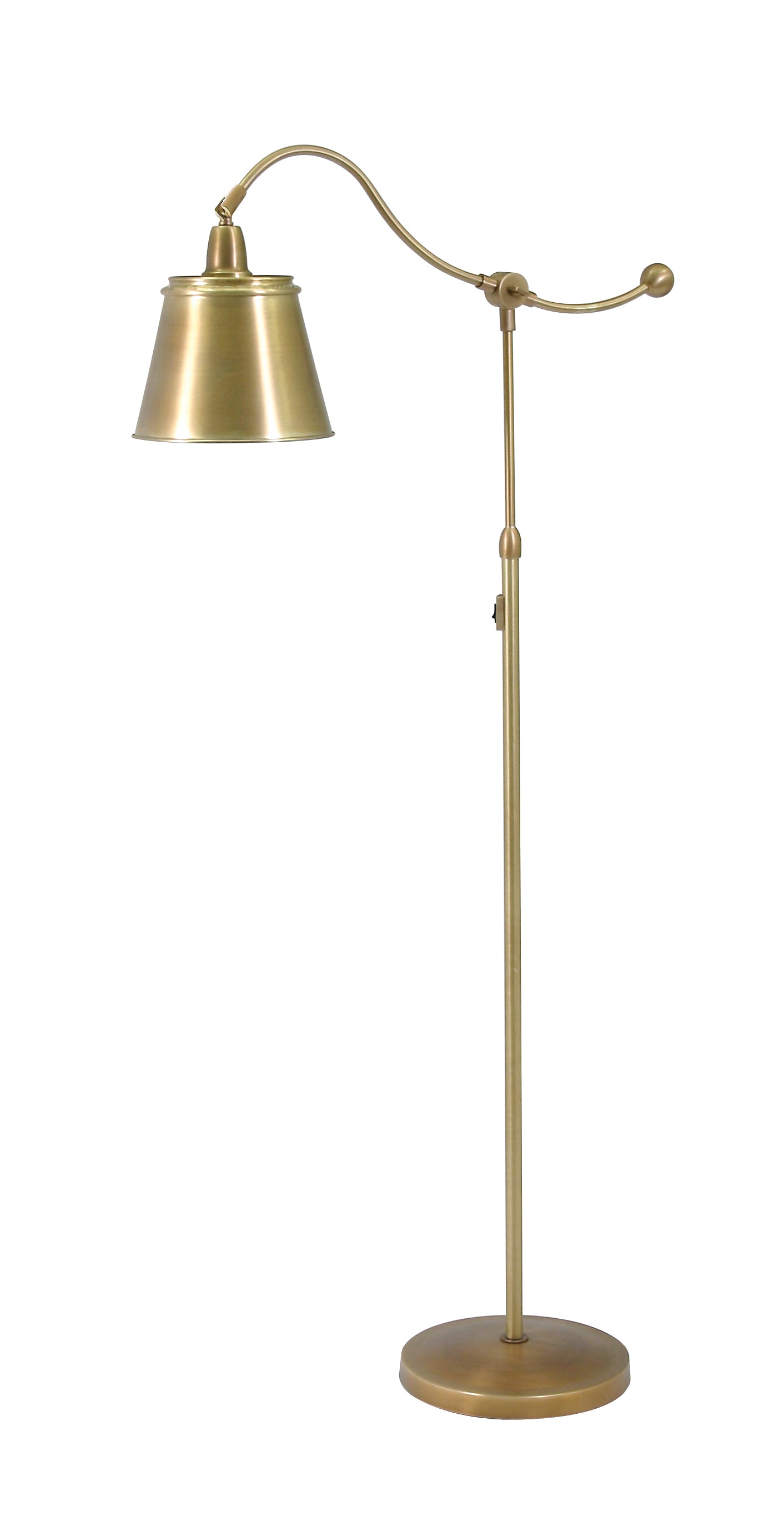 House of Troy Hyde Park Floor Lamp Weathered Brass Metal HP700-WB-MSWB