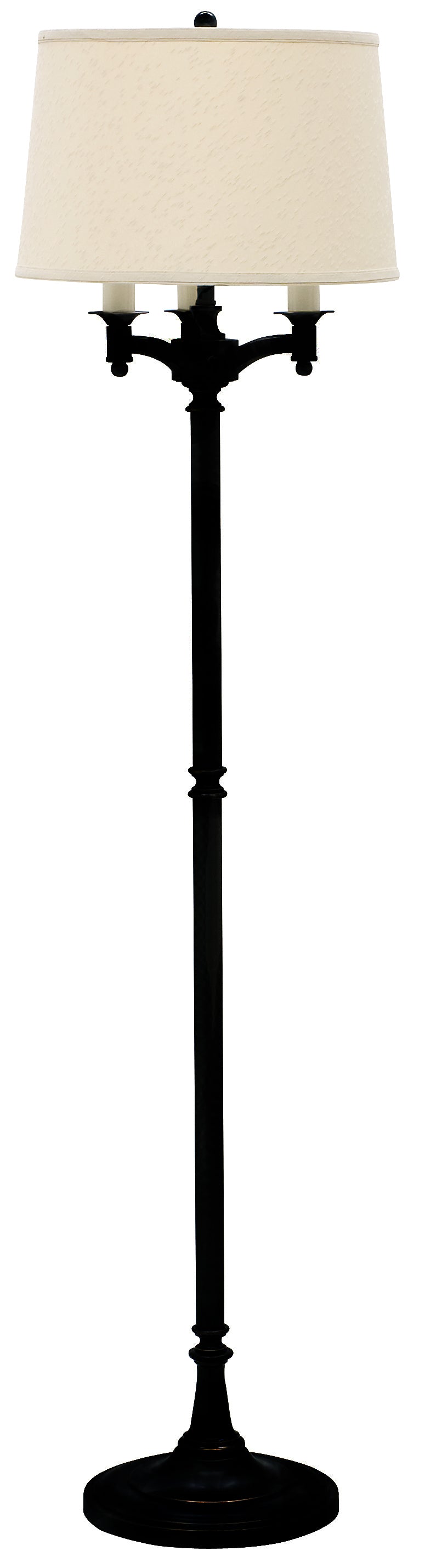 House of Troy Lancaster 62.75" Black 6-Way Floor Lamp L800-BLK