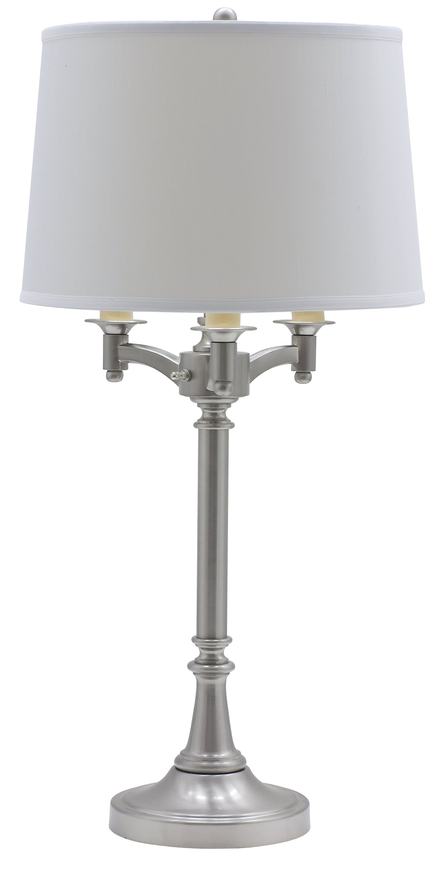 House of Troy Lancaster 31.75" Satin Nickel 6-Way Table Lamp L850-SN