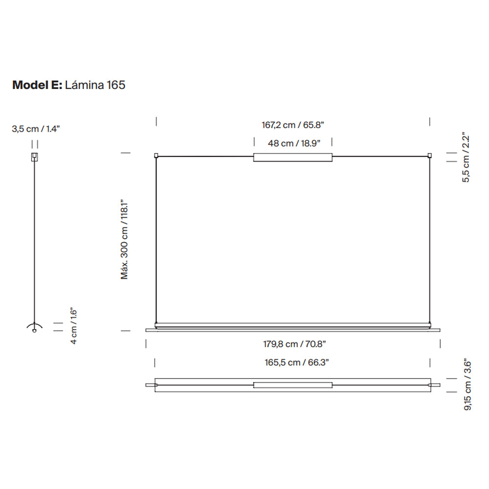 Santa & Cole Lamina 165 Pendant Light