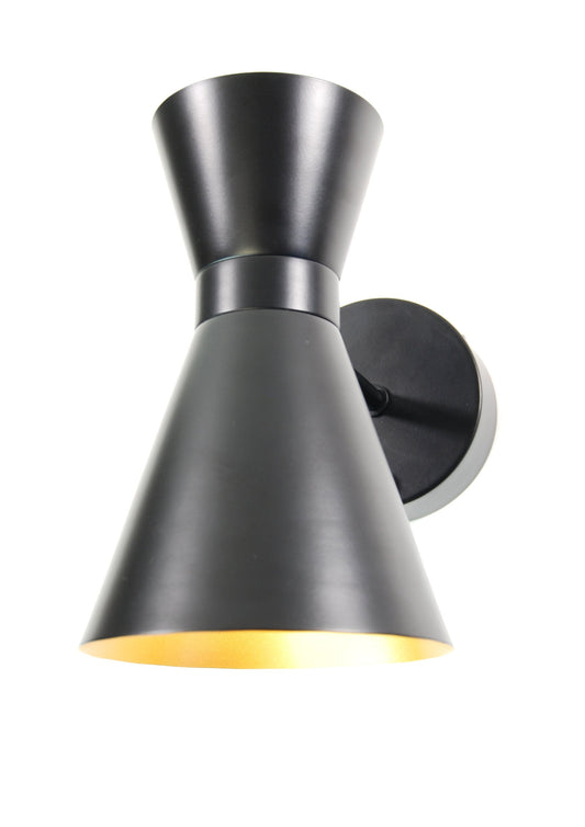 Modern Lantern Cordless Lamp Emerson Wall Sconce Black 1