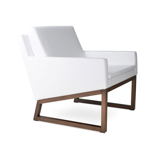 sohoConcept Nova Wood Arm Chair Leather