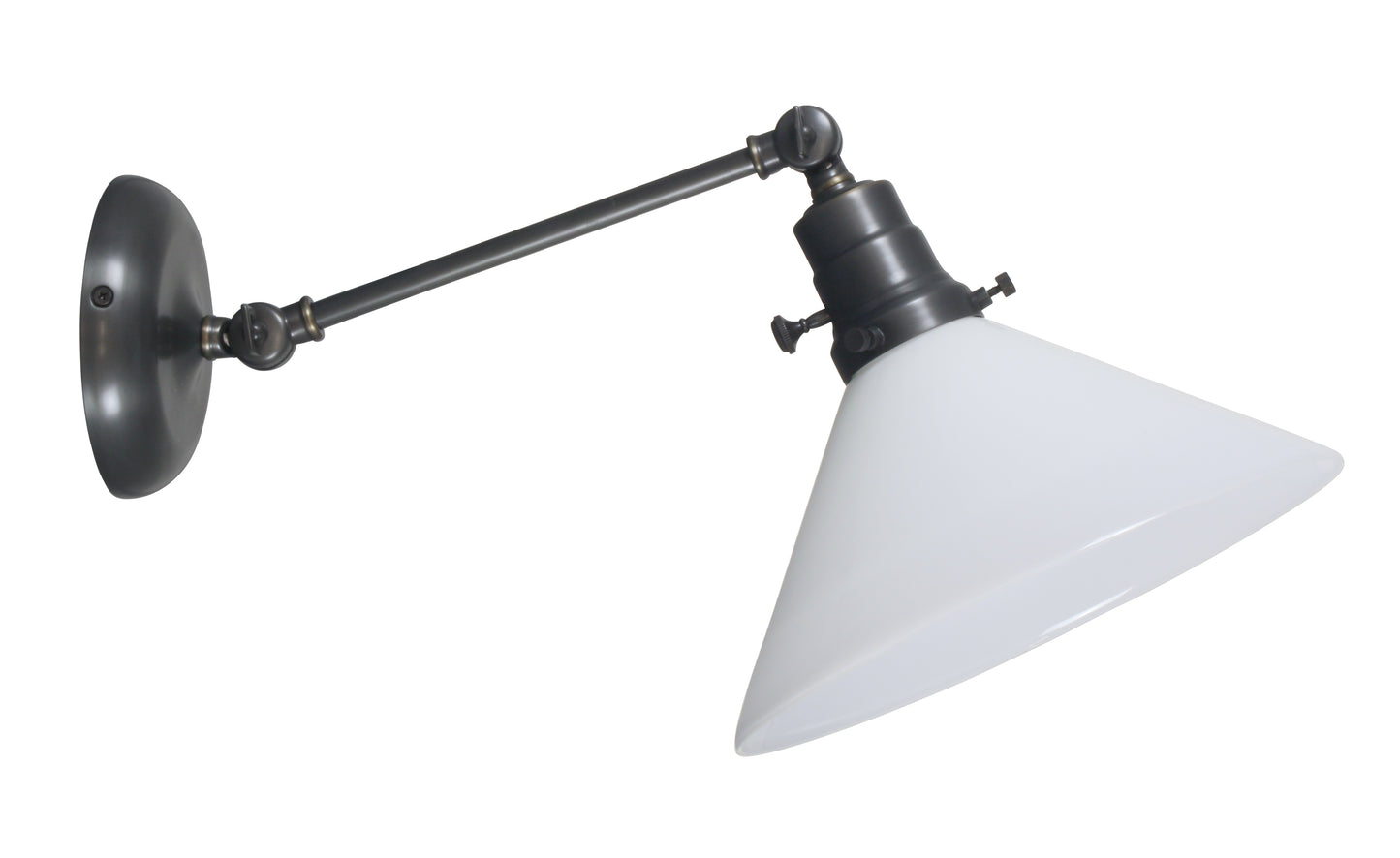 House of Troy Otis Industrial Wall Lamp Direct Wire OT675-OB-WT