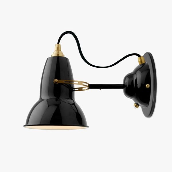 Original 1227 Brass Wall Light Jet Black by Anglepoise