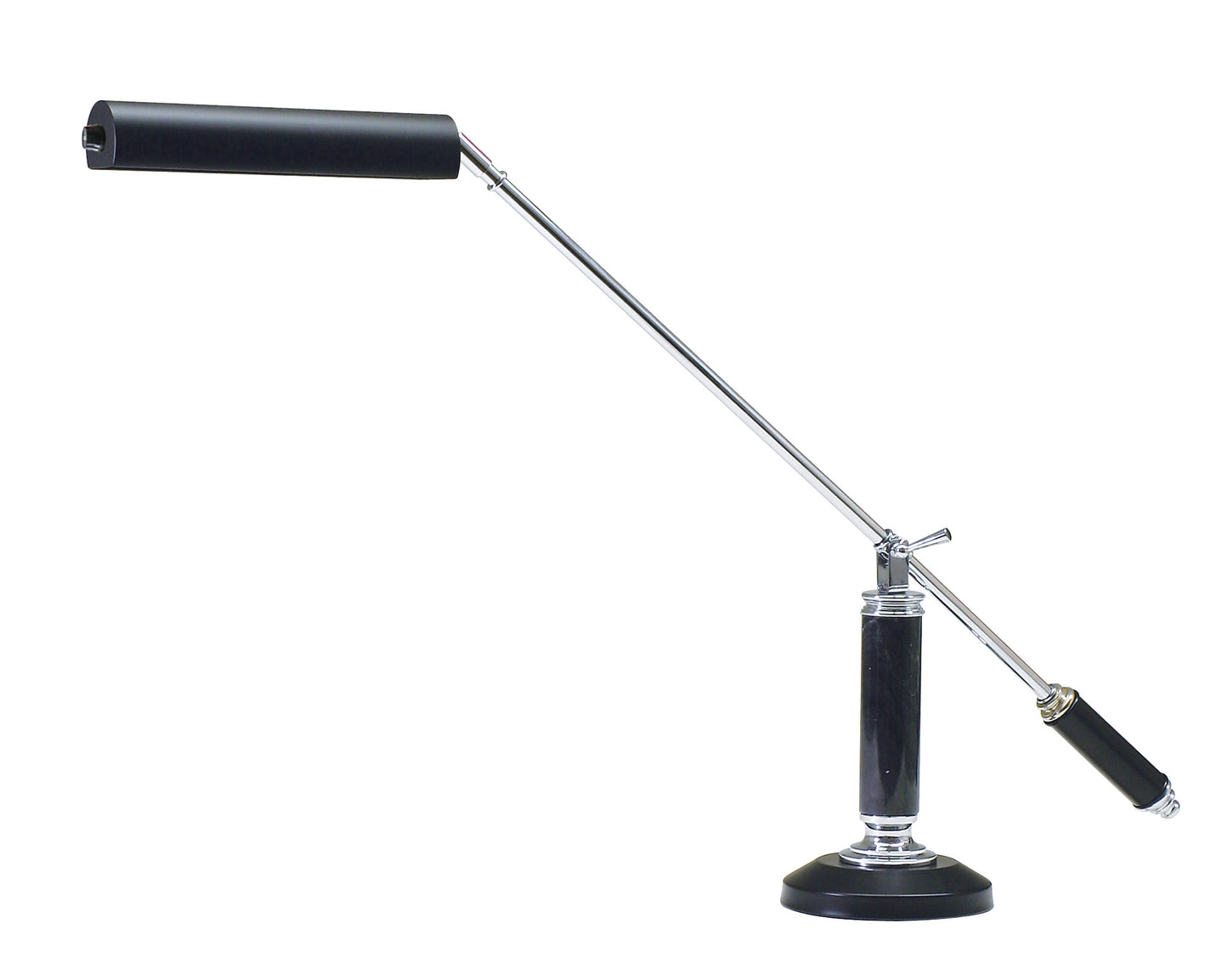 House of Troy Counter Balance Chrome Black Marble LED Piano Desk Lamp PLED192-627