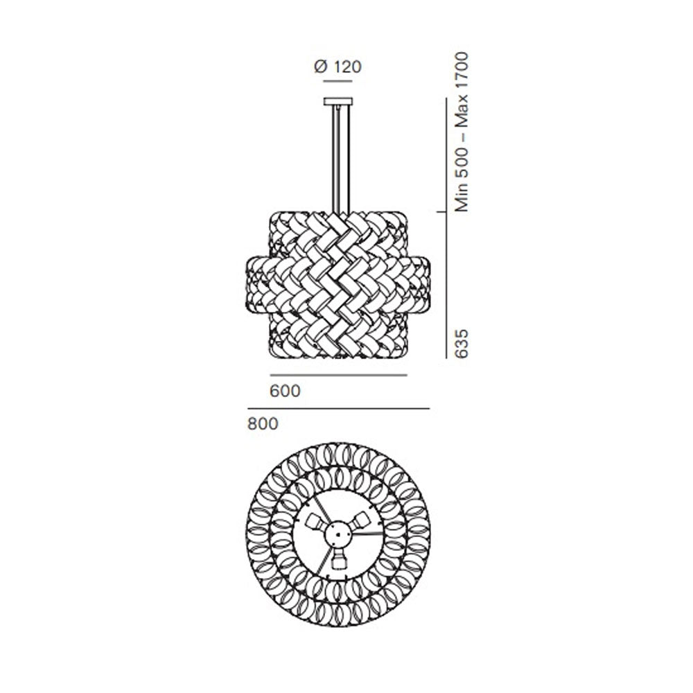 Ring 800 Mix Pendant Light by Pallucco Italy