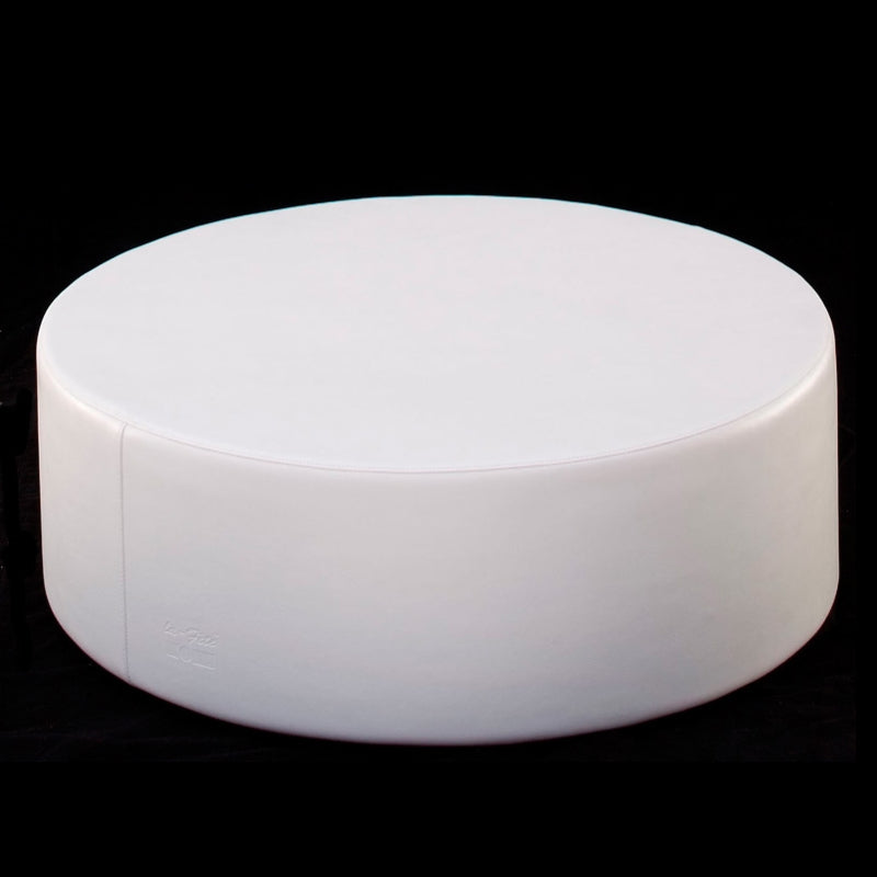 Studio view of a white La Fête Stack drum