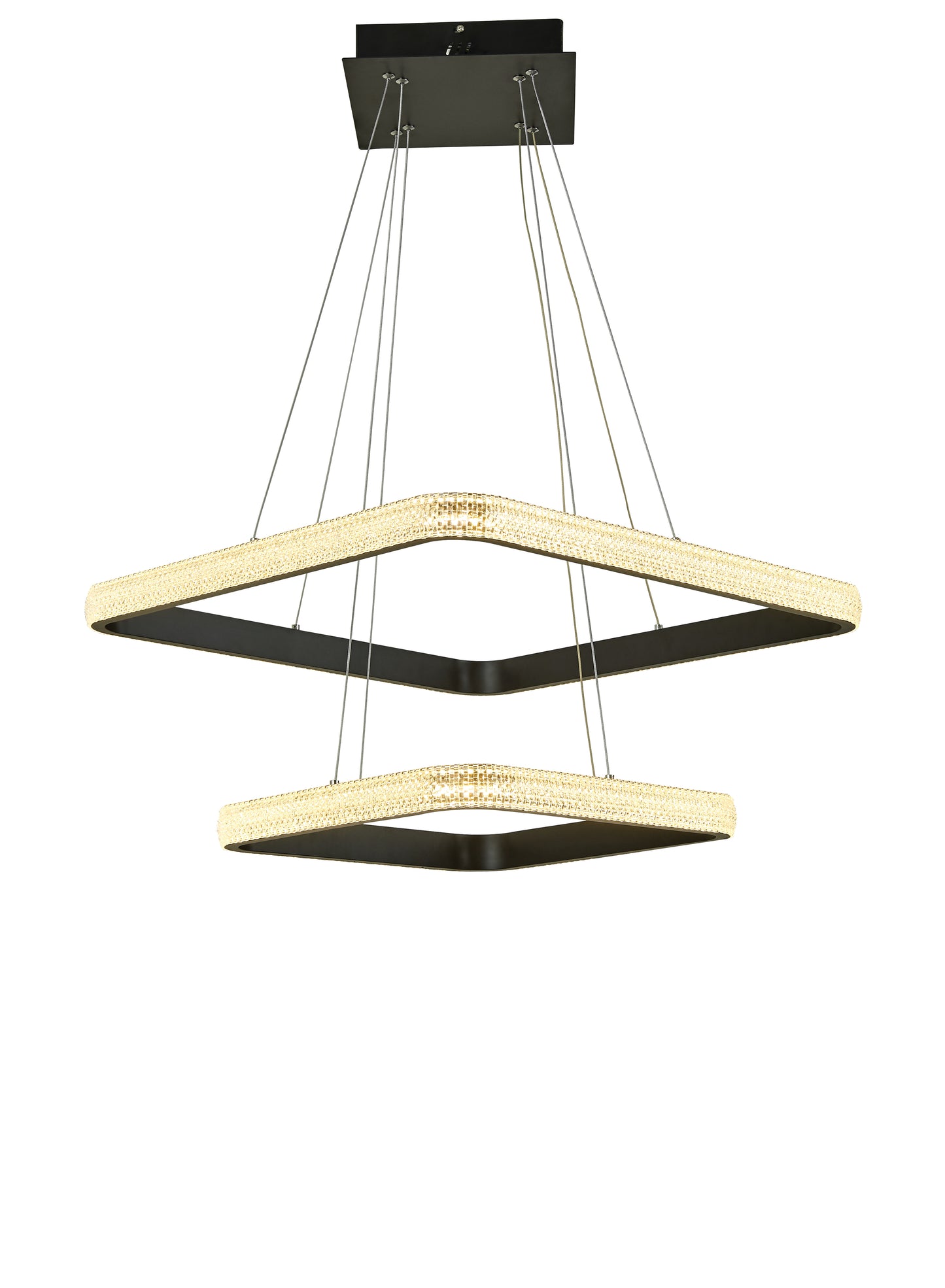 Thumprints Willow Black Foyer Chandelier T1050-BK
