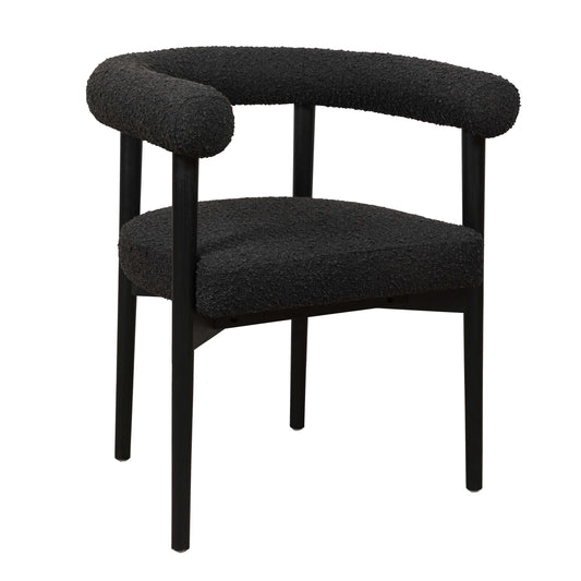 Spara Black Boucle Dining Chair by TOV