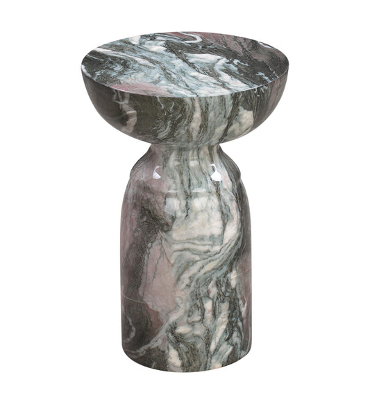 Rue Grey Blush Marble Side Table by TOV