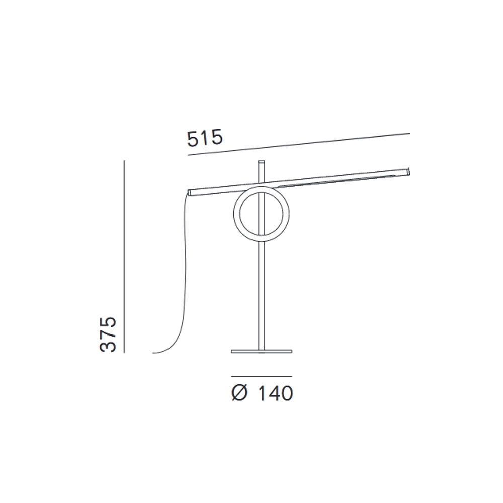 Tangent Mini Table Lamp by Pallucco Italy
