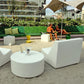 La Fete Design Furniture Puck Round Ottoman at MetropolitanDecor.com