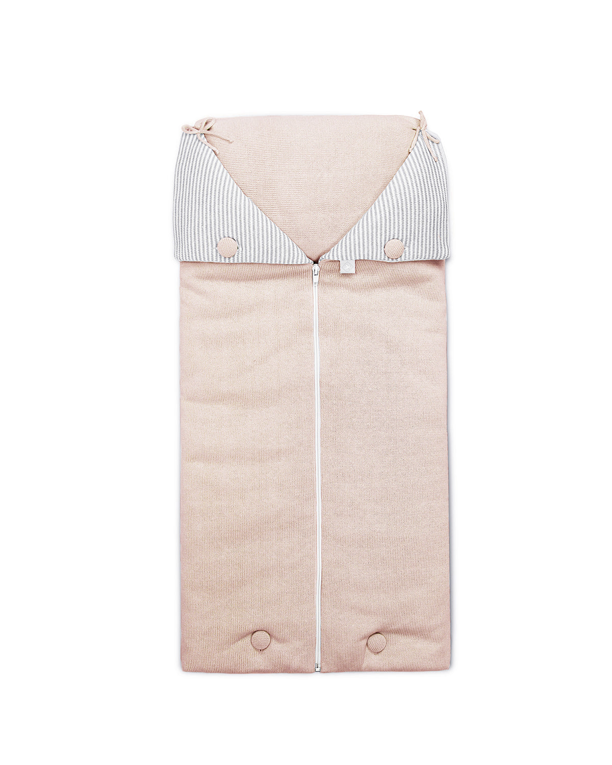 Rian Tricot Knit Cocoon Blanket in Soft Pink