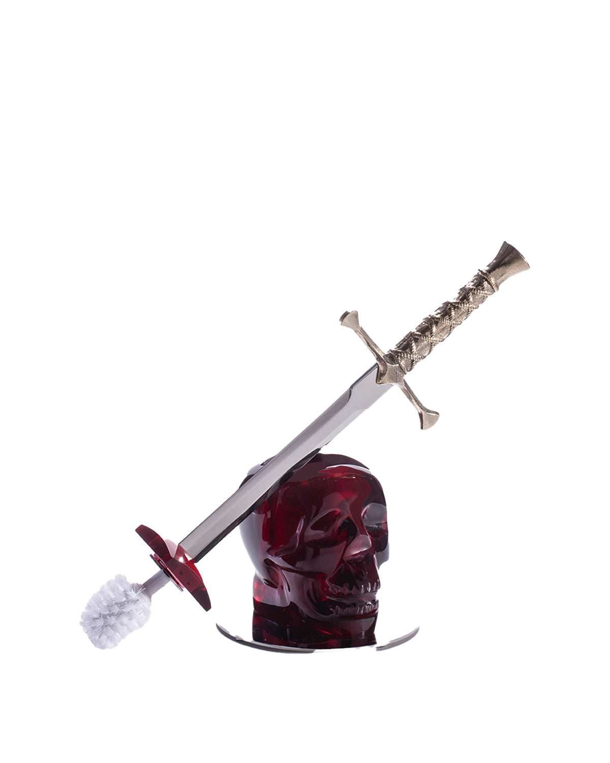 Vallvé Cranium Vintage toilet brush in Red resin – photo 2