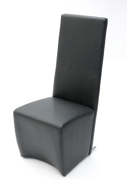 A&X Maud Modern Black Leatherette Dining Chair