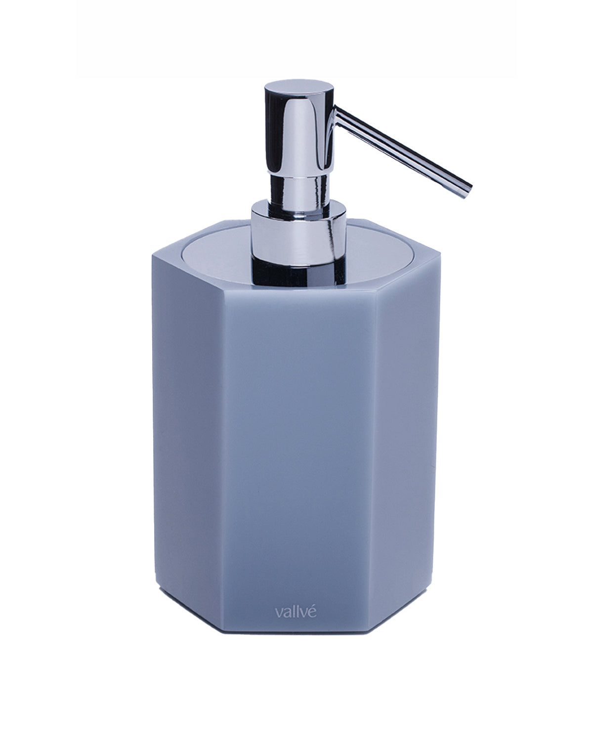 Vallvé Hexa soap dispenser in Light Sky resin – photo 2