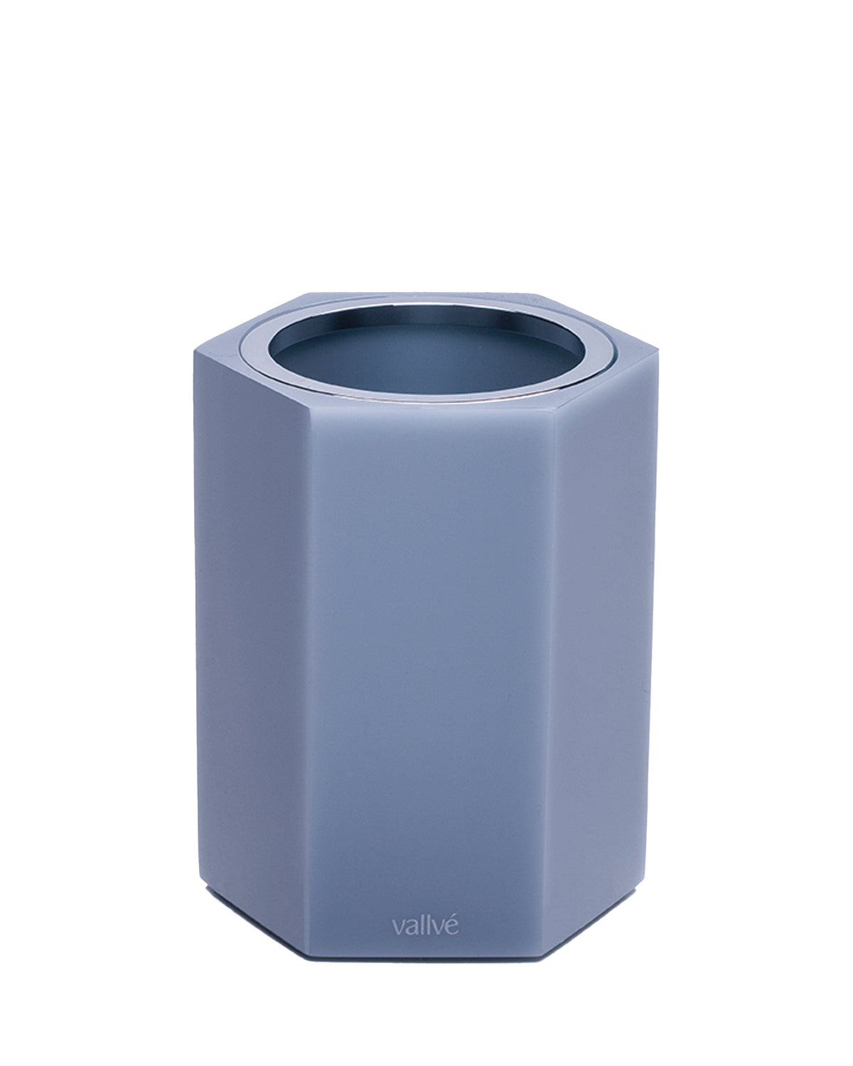 Vallvé Hexa toothbrush holder in Light Sky resin – photo 2