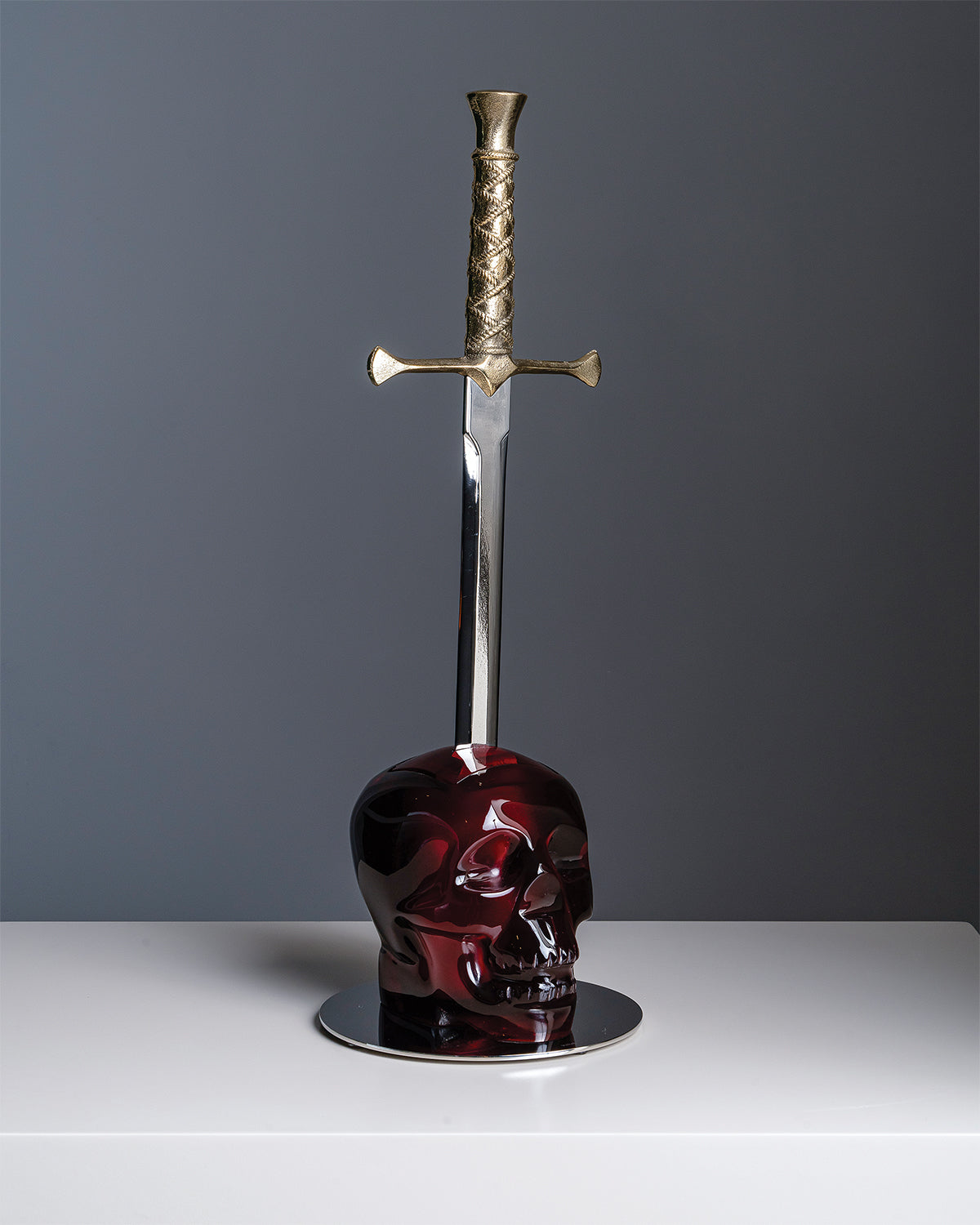 Vallvé Cranium Vintage toilet brush in Red resin – photo 1
