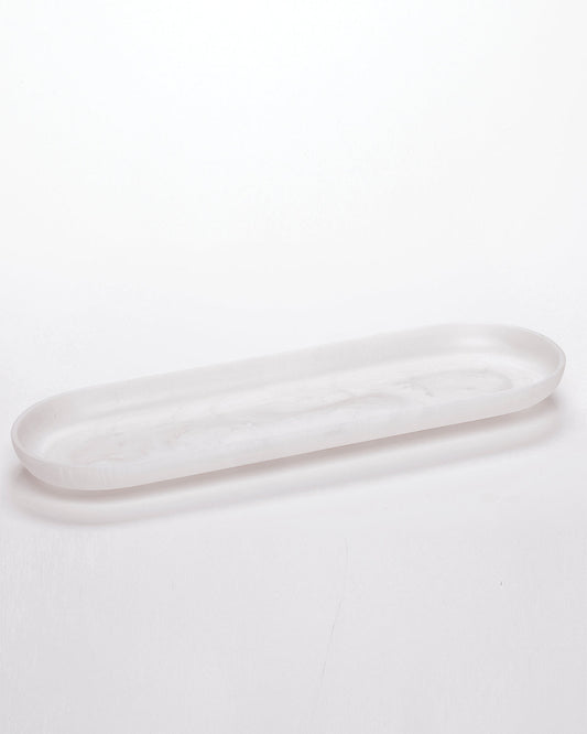 Vallvé Botton oval tray in Pearl resin – photo 1