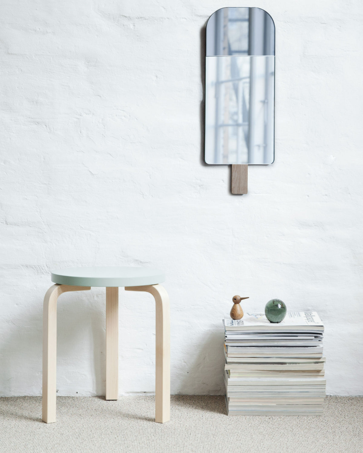 EO Play Ice Cream Mirror in Smoked Grey – styled view (photo 2 of 4)