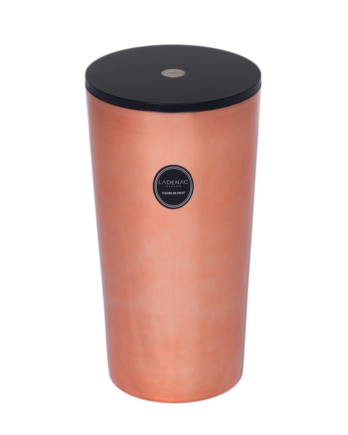 Urban Senses 8.5 kg seven-wick candle by Ladenac Milano, Fleurs de Fruit candle in gold pink glass