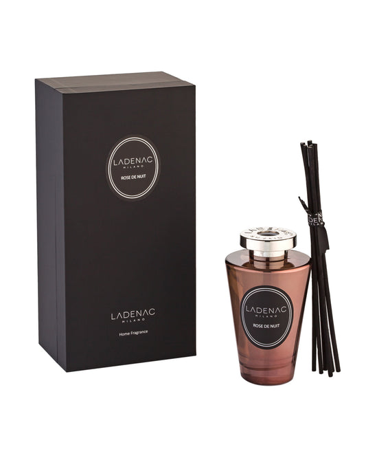 Urban Senses reed diffuser 200 ml by Ladenac Milano, Rose de Nuit gold pink bottle with gift box