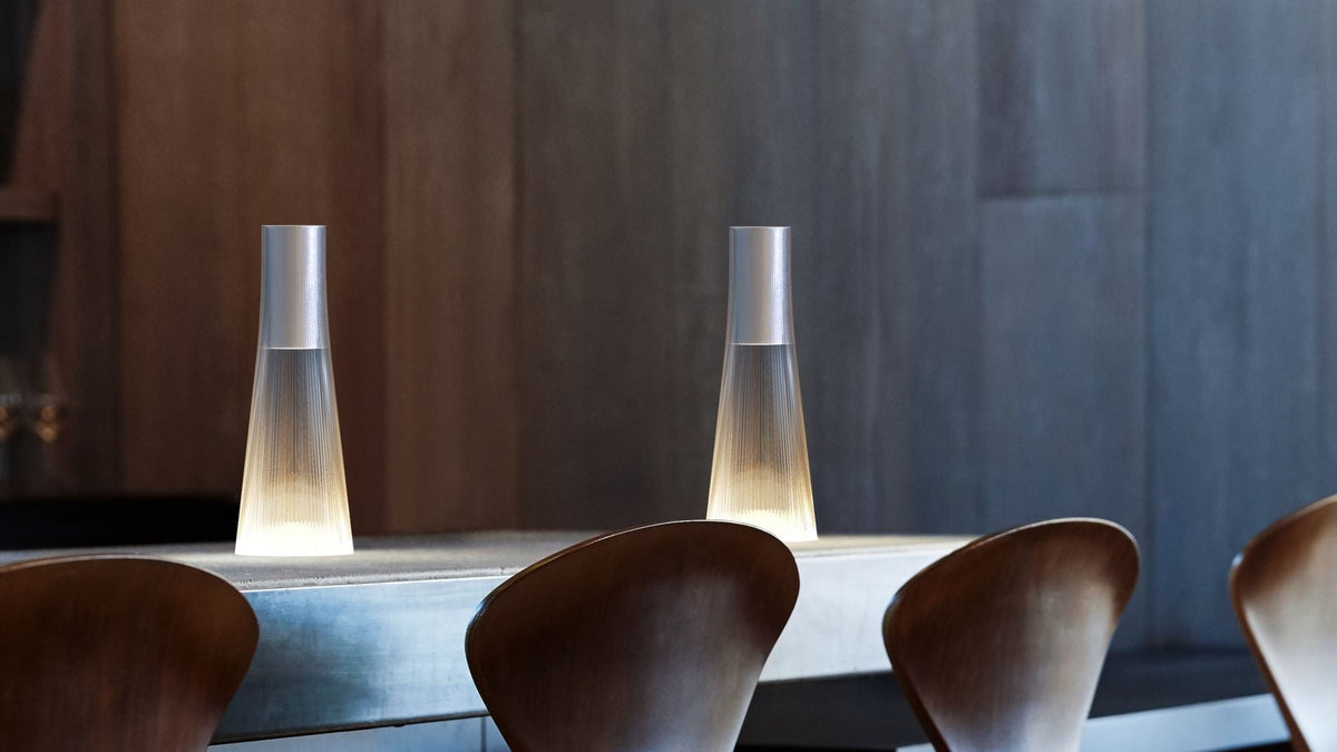 Pablo Designs Candél Salt and Pepper 2-pack, clear white and smoke black lamps – view 9