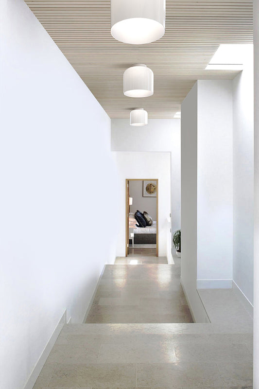 Pablo Designs Totem Flush Mount Ceiling Light finish detail close-up showing material and craftsmanship