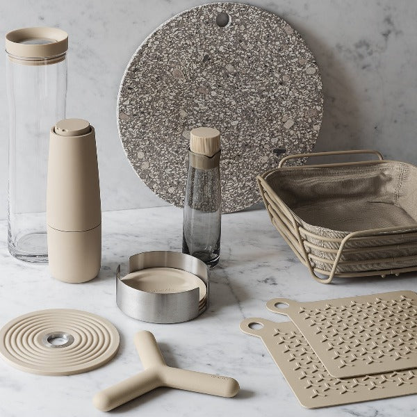 blomus Silcone Trivet Round Silicone Moonbeam