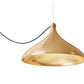 Pablo Designs Swell String Single Xl Wide Pendant Light Black / Brass