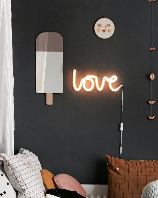 EO Play Ice Cream Mirror in Hazel Brown – styled on a wall (photo 1 of 3)