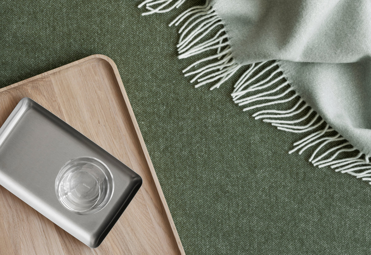 blomus OKU Rectangular Solid Oak Tray, Natural or Black – OKU rectangular tray styled with blomus BASIC and FINHO