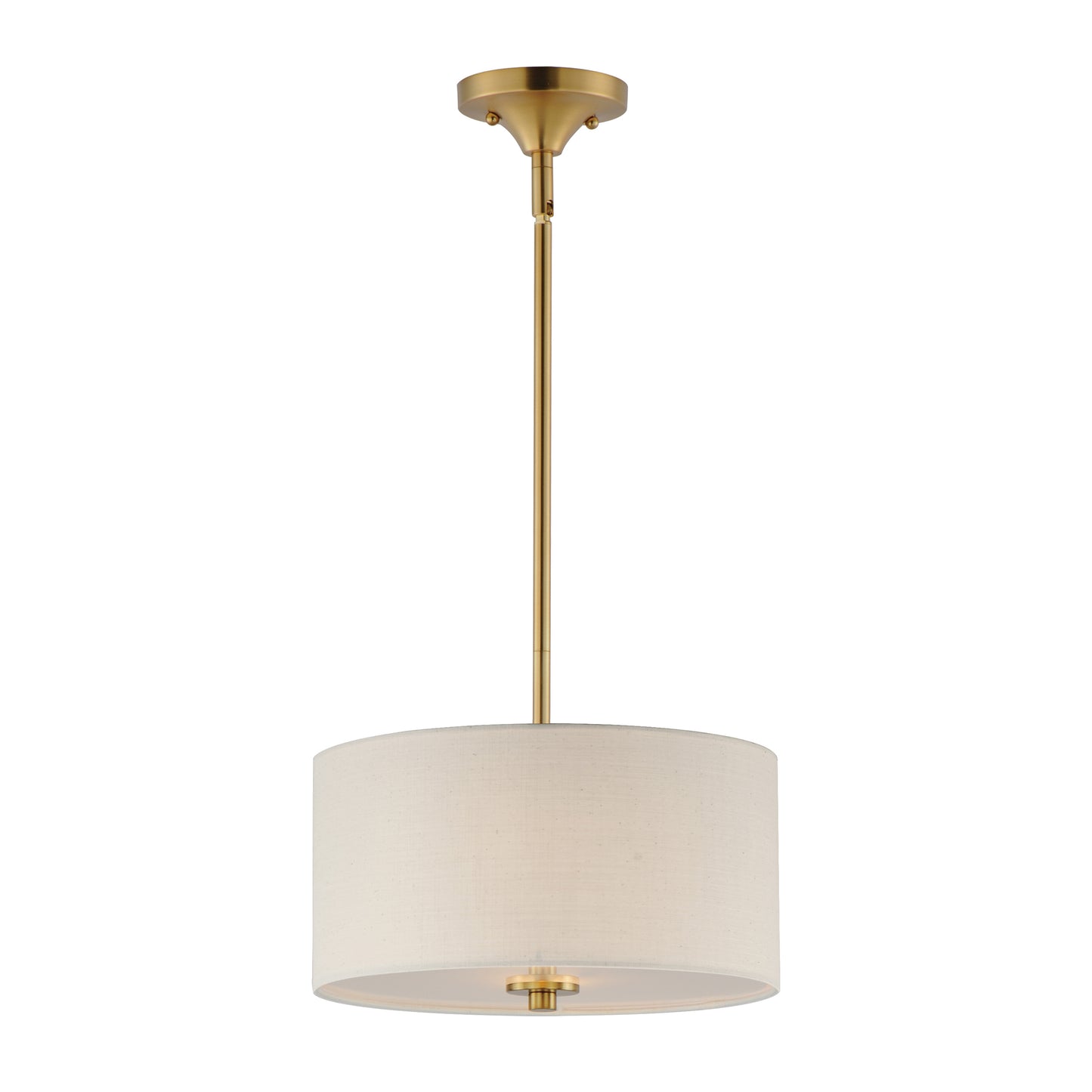 Bongo 2-Light Pendant/Semi-Flush Mount Natural Aged Brass by Maxim Lighting
