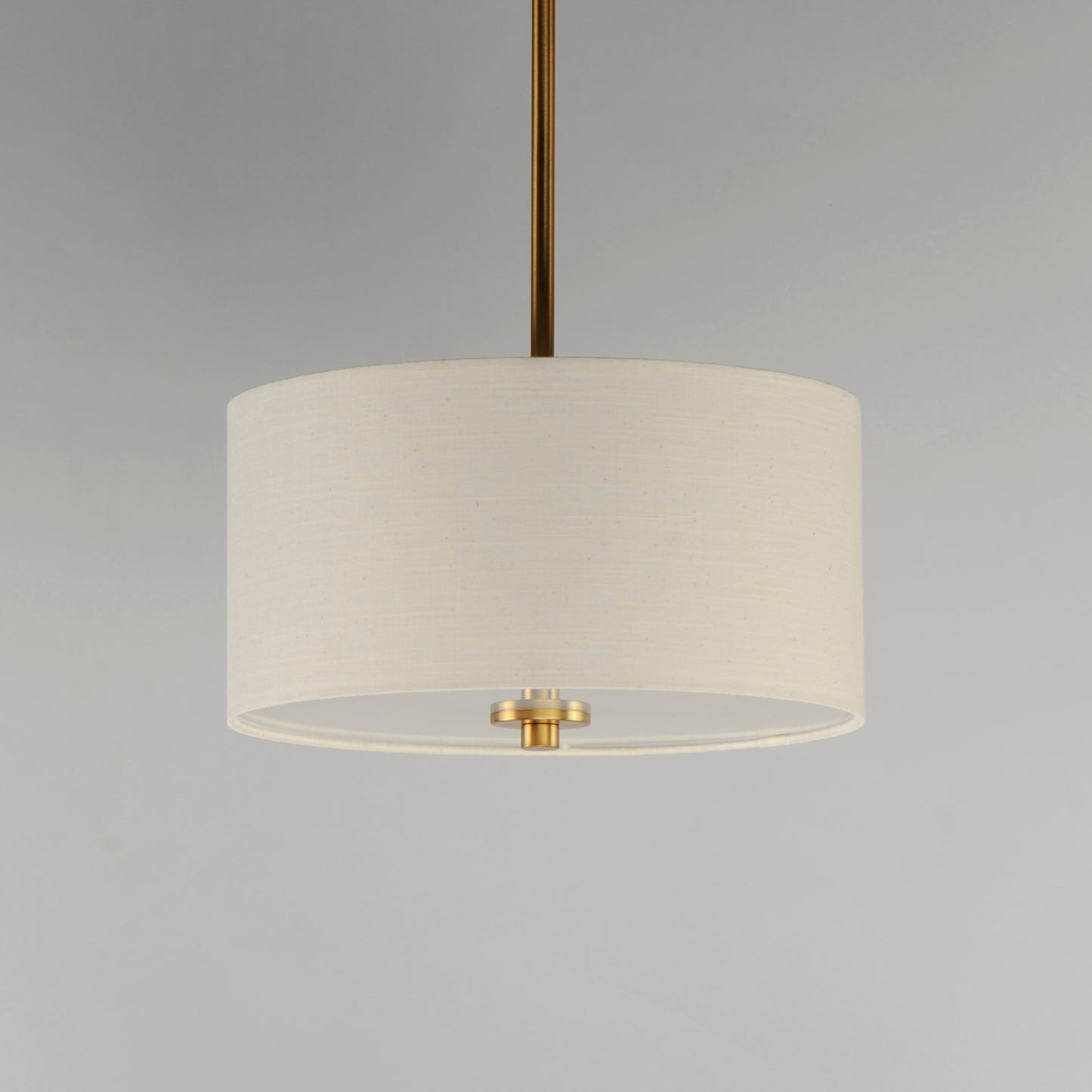 Bongo 2-Light Pendant/Semi-Flush Mount Natural Aged Brass by Maxim Lighting