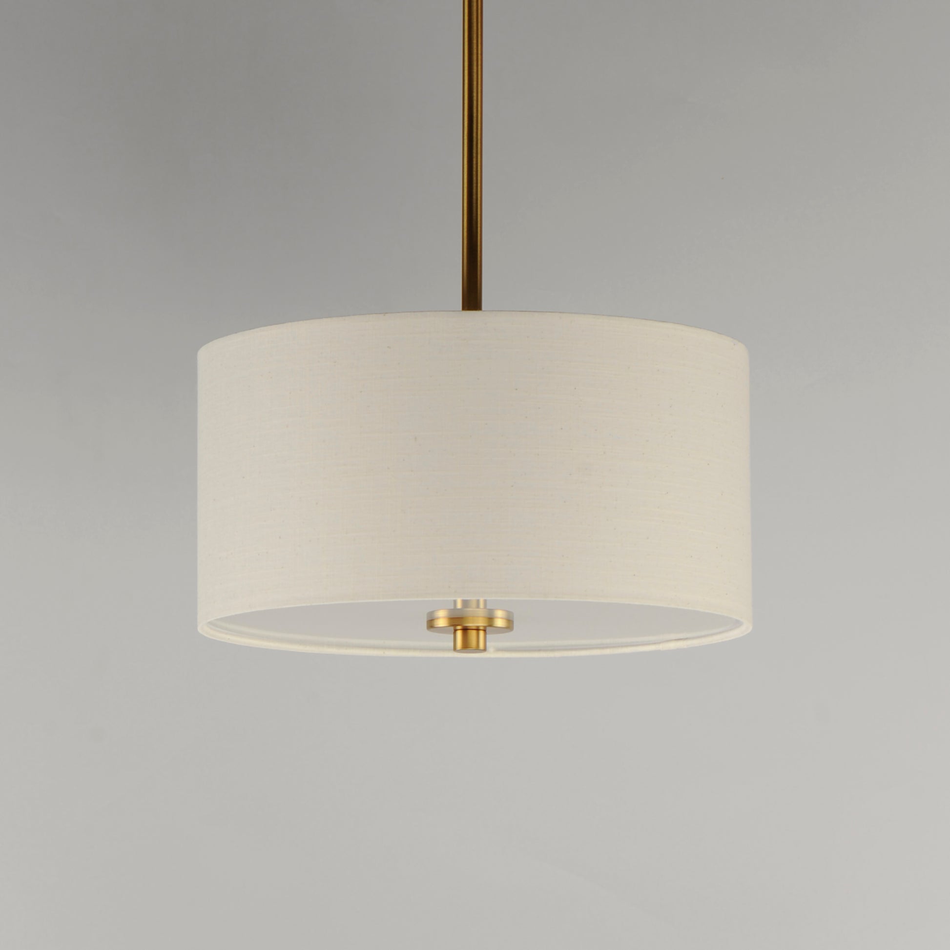 Bongo 2-Light Pendant/Semi-Flush Mount Natural Aged Brass by Maxim Lighting