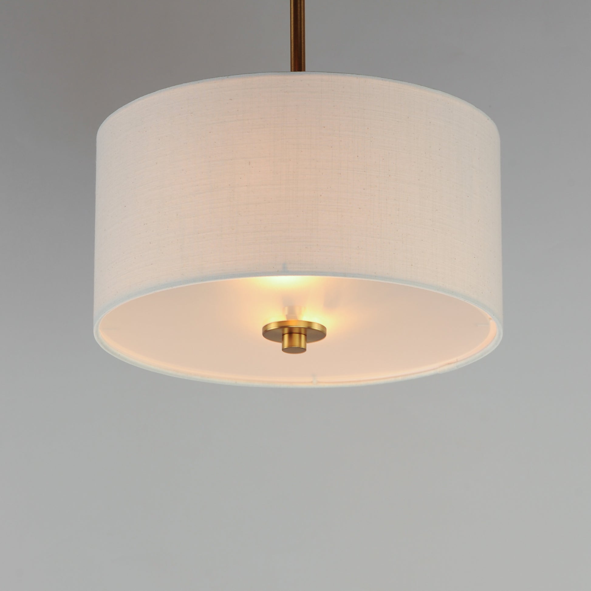 Bongo 2-Light Pendant/Semi-Flush Mount Natural Aged Brass by Maxim Lighting