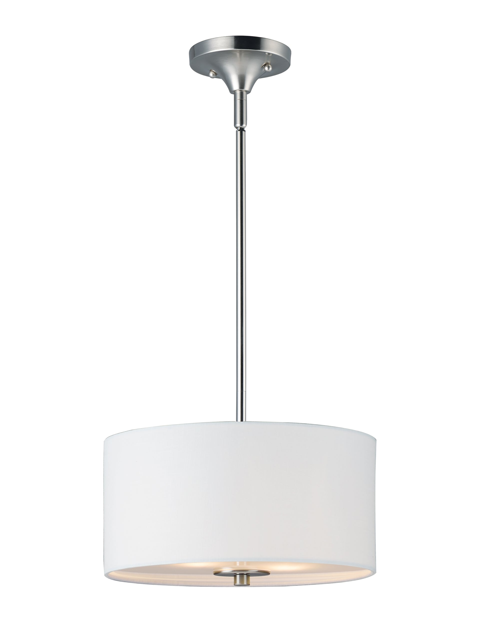 Bongo 2-Light Pendant/Semi-Flush Mount Satin Nickel by Maxim Lighting