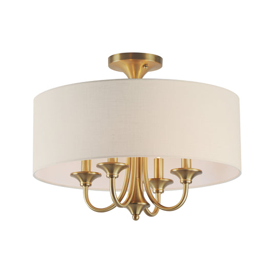Bongo 4-Light Pendant/Semi-Flush Mount Natural Aged Brass by Maxim Lighting