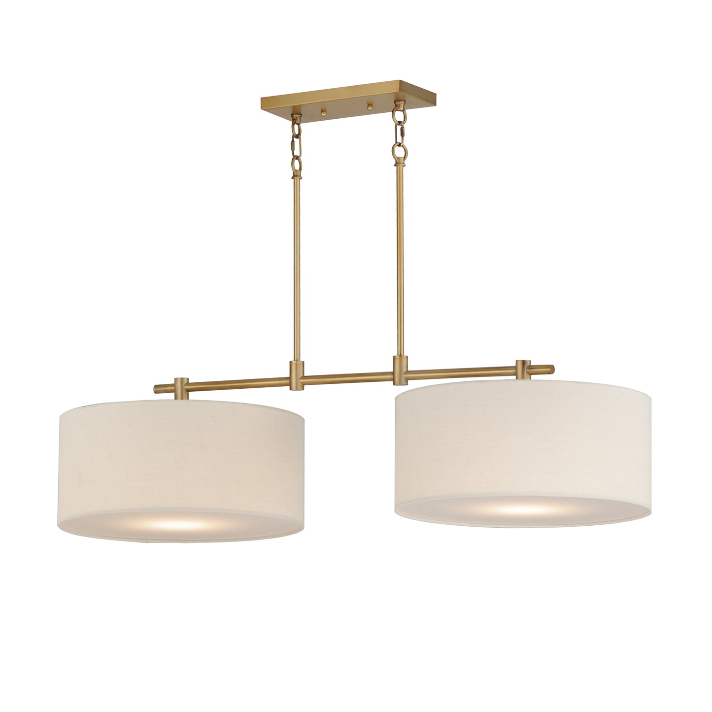 Bongo 2-Light Pendant Natural Aged Brass by Maxim Lighting
