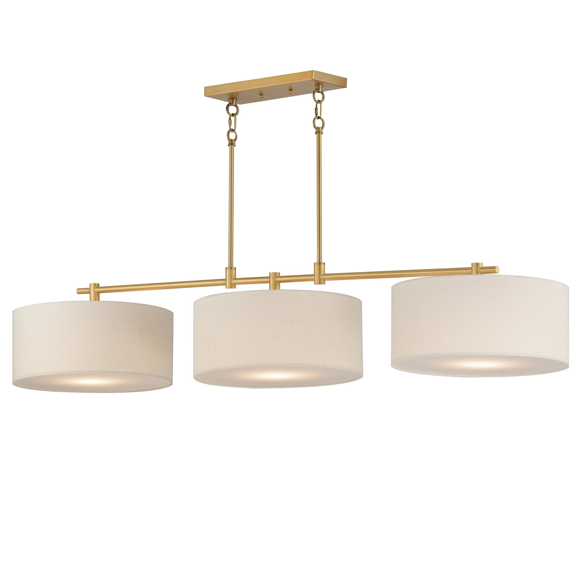 Bongo 3-Light Pendant Natural Aged Brass by Maxim Lighting